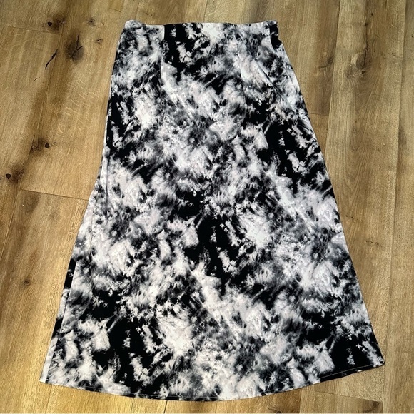 Sanctuary Womens Black & White Tie Die High Rise Mini Skirt Size Medium - Picture 5 of 10